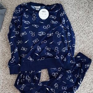 Warner Bros. Harry Potter Navy Pajama Set with Magical Icons